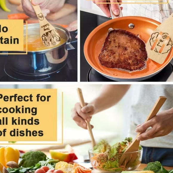 5 piece bamboo kitchenware - Picture 2 of 9